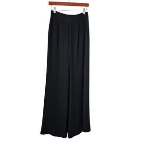 SALVATORE FERRAGAMO High Rise Wide Leg sleek dress slacks lined made in italy 8